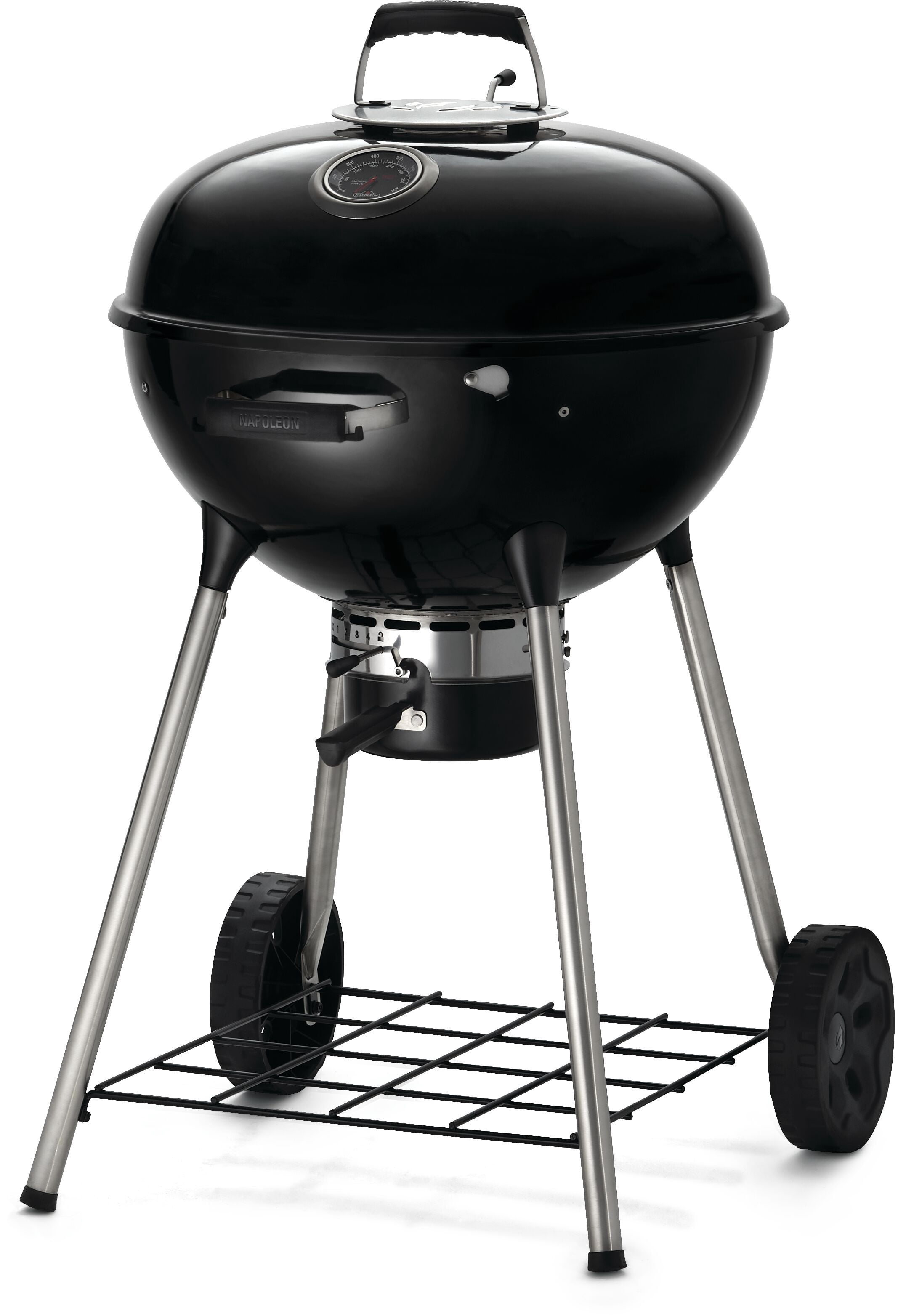 Napoleon NK22 Charcoal Kettle BBQ Grill, Black