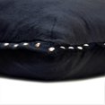 thumbnail image 2 of The HomeCentric Decorative Black Pack of 2, 24x24 inch (60x60 cm) Throw Pillow Cases, Velvet Border & Sequins Throw Pillows For Sofa, Solid Color Pattern Modern Style Easter - Blagden, 2 of 3