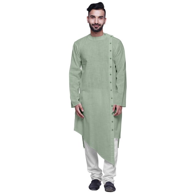 Atasi Button Down Designer Kurta For Boys Indian Cotton Flex Ethnic Kurta