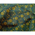 thumbnail image 4 of oneOone Silk Tabby Fabric Leaves & Floral Block Fabric Prints By Yard 42 Inch Wide, 4 of 4