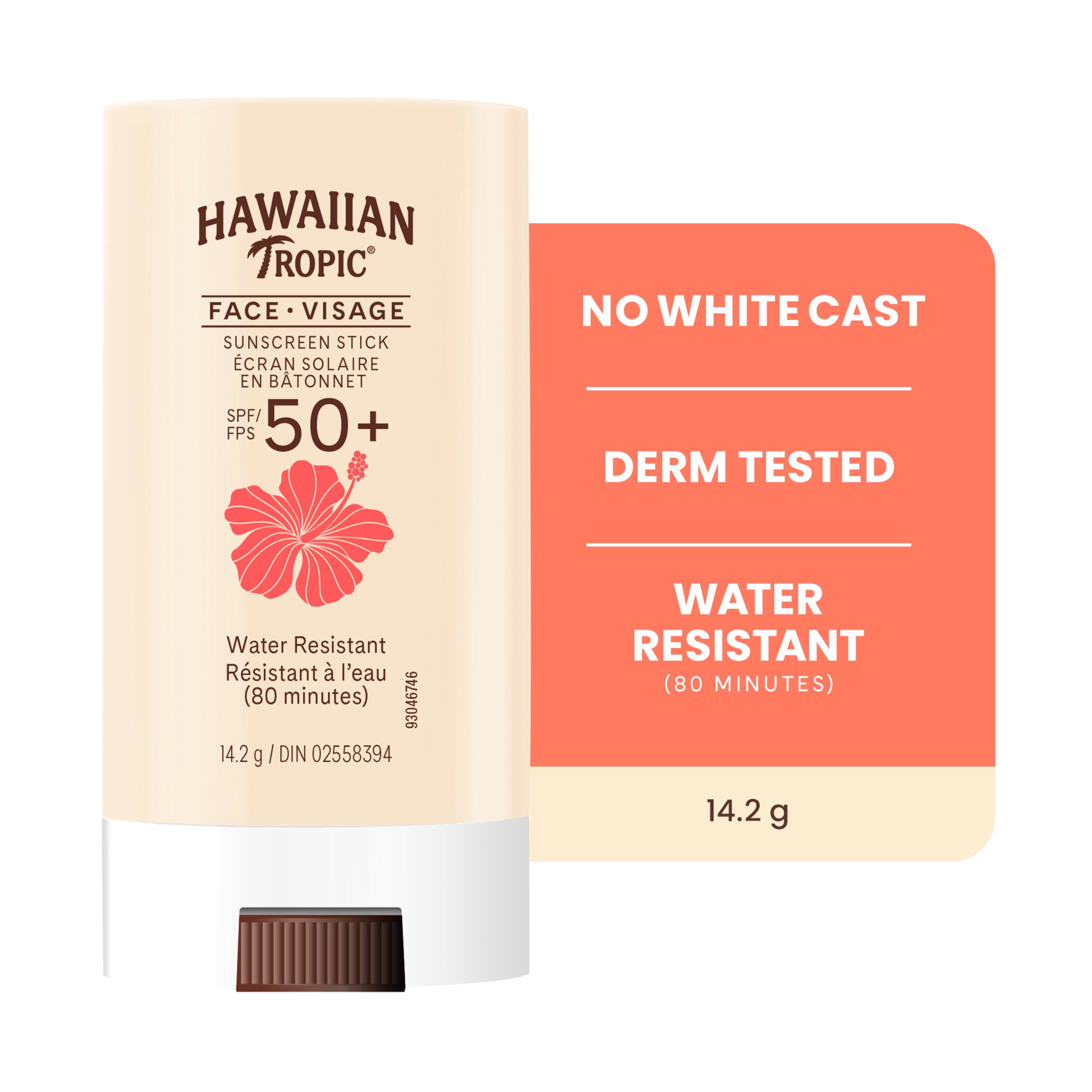 Hawaiian Tropic Visage ecran solaire en batonnet FPS 50+