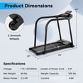 thumbnail image 3 of Costway Tapis Roulant de Marche 2,5 HP avec Longues Mains Courantes pour Aînés Capteurs de Pouls Écran LED, 3 of 10