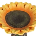 thumbnail image 4 of Agiferg Beautiful Sunflower Bird Bath Brown Pedestal Handmade For Outdoor, 4 of 6
