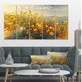 thumbnail image 1 of Wild Yellow Flowers Meadow - Floral Canvas Art Print, 1 of 3