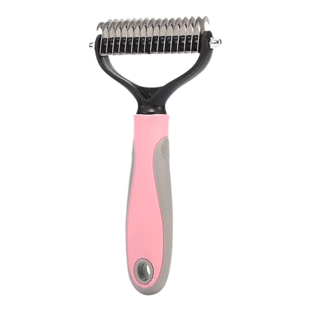 Pet Shedding Brush Grooming 2 Sided Undercoat Dog Cat HOT Pets Comb Tool