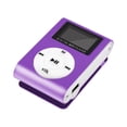 thumbnail image 1 of Purple Portable Mp3 Player Usb Lcd Screen Music Player With Fm Radio Function Clip Design Aluminum Shell Storage Card Support Sports Audio Device Purple #636kj, 1 of 5