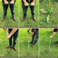 thumbnail image 4 of Efficient Weed Control Tool, Manual Weeder Hand Tool with 3 Stainless Steel Claws, Standing Plant Root Remover for Hassle-Free Gardening, Long Handle Weed Puller for Comfortable Yard Maintenance, 4 of 5