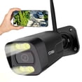 thumbnail image 1 of OSI Wi-Fi Security Spotlight 4MP Bullet Camera Indoor-Outdoor - 6 LED, 2-way talk, Human Ai Detection, Siren, App Notification, Alexa & Google Assistant, Remote View, 1 of 12