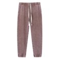 thumbnail image 1 of Men's Casual Fashion Washed Solid Color Drawstring Elastic Waistband Pocket Pants, 1 of 2