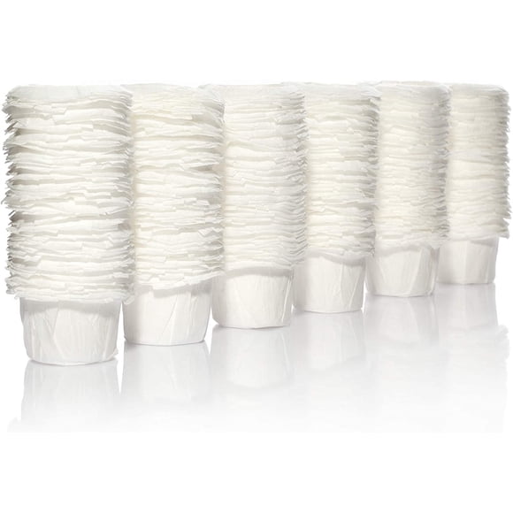 Filtres à Café Jetables, Lot de 100 Filtres en Papier + Dosette de Café K-Cup Réutilisable pour Dosettes à Portion Individuelle Réutilisables Compatibles avec la Cafetière K-Cup 2.0 et 1.0