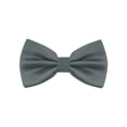 thumbnail image 1 of INSPIRE CHIC Men's Grids Patterned Solid Color Adjustable Pre-tied Bow Tie Grey, 1 of 4