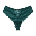 thumbnail image 1 of FAIWAD Strings en Dentelle pour Femmes, String en Maille Ajourée Patchwork, Culottes String Échancrées, Gousset en Coton, Culottes, 1 of 2