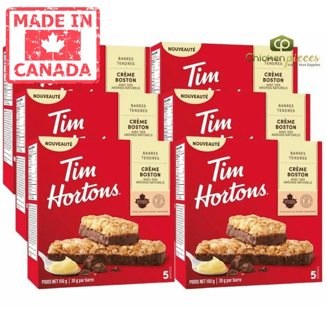 Tim Hortons Boston Cream Granola Bar 5 Pack 150g/5.29 oz (6/Case)