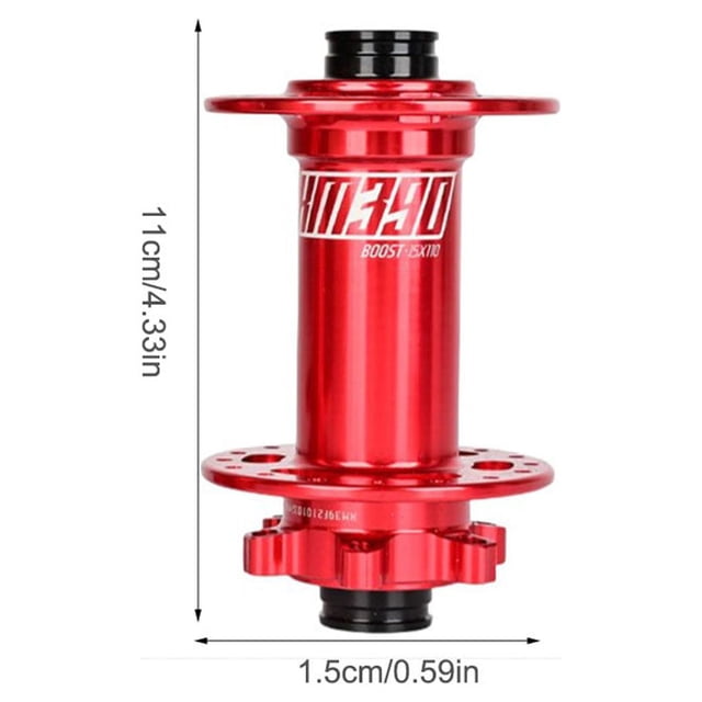 L'arbre de Roue de Libération Rapide de Levier de Réduction de Friction de l'Artisanat Fournit une Installation Pratique Moyeu de Roulement en Alliage d'Aluminium Rouge / 110 * 15MMXM390