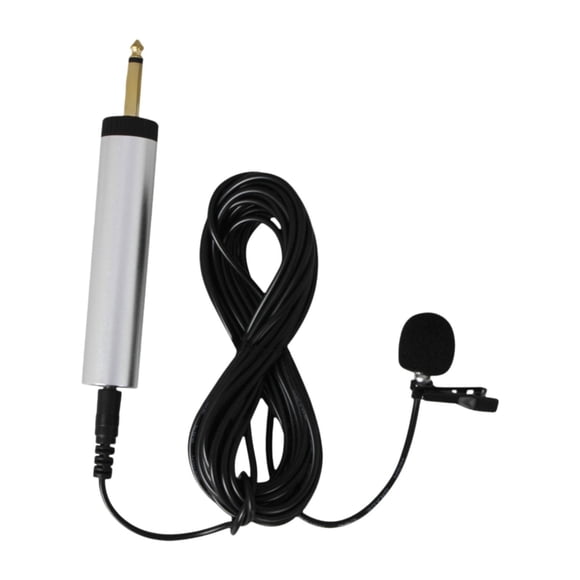 lionlar Condenser Microphone 6.35mm Jack Professional Clip on Wired Microphone Recording Condenser Mic Small Mic for Clarinet Trumpet