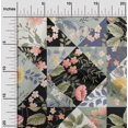 thumbnail image 2 of oneOone Velvet Black Fabric Florals Sewing Craft Projects Fabric Prints By Yard 58 Inch Wide, 2 of 4