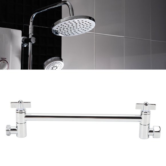 Bras de Douche Réglable, Matériau en Acier Inoxydable Résistant à l'Oxydation et à l'Érosion, Extension de Tête de Douche Facile à Installer pour Salle de Bain et Toilettes