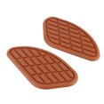 thumbnail image 1 of Motorcycle Fuel Tank Traction Pad Protector, Pair of Universal Motorcycle Rubber Tank Pad Side Gas Panels Knee Grip Protector Vintage Universal Knee Grip Decals for Knee Protect, 1 of 7