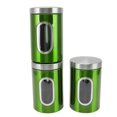 thumbnail image 1 of Bocaux de Rangement pour Aliments, Contenants de Rangement de Cuisine Durables et Portables en Acier Inoxydable Pratiques et Compacts pour Restaurant Rouge 3 Pcs, Vert 3 Pcs, Brun 3 Pcs, Couleur Acier Inoxydable 3 Pcs, 1 of 8