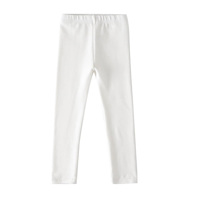 QIPOPIQ Girls Basic Solid Leggings Clearance