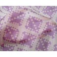 thumbnail image 4 of oneOone Silk Tabby Fabric Check Kasuri Printed Fabric 1 Yard 42 Inch Wide, 4 of 4