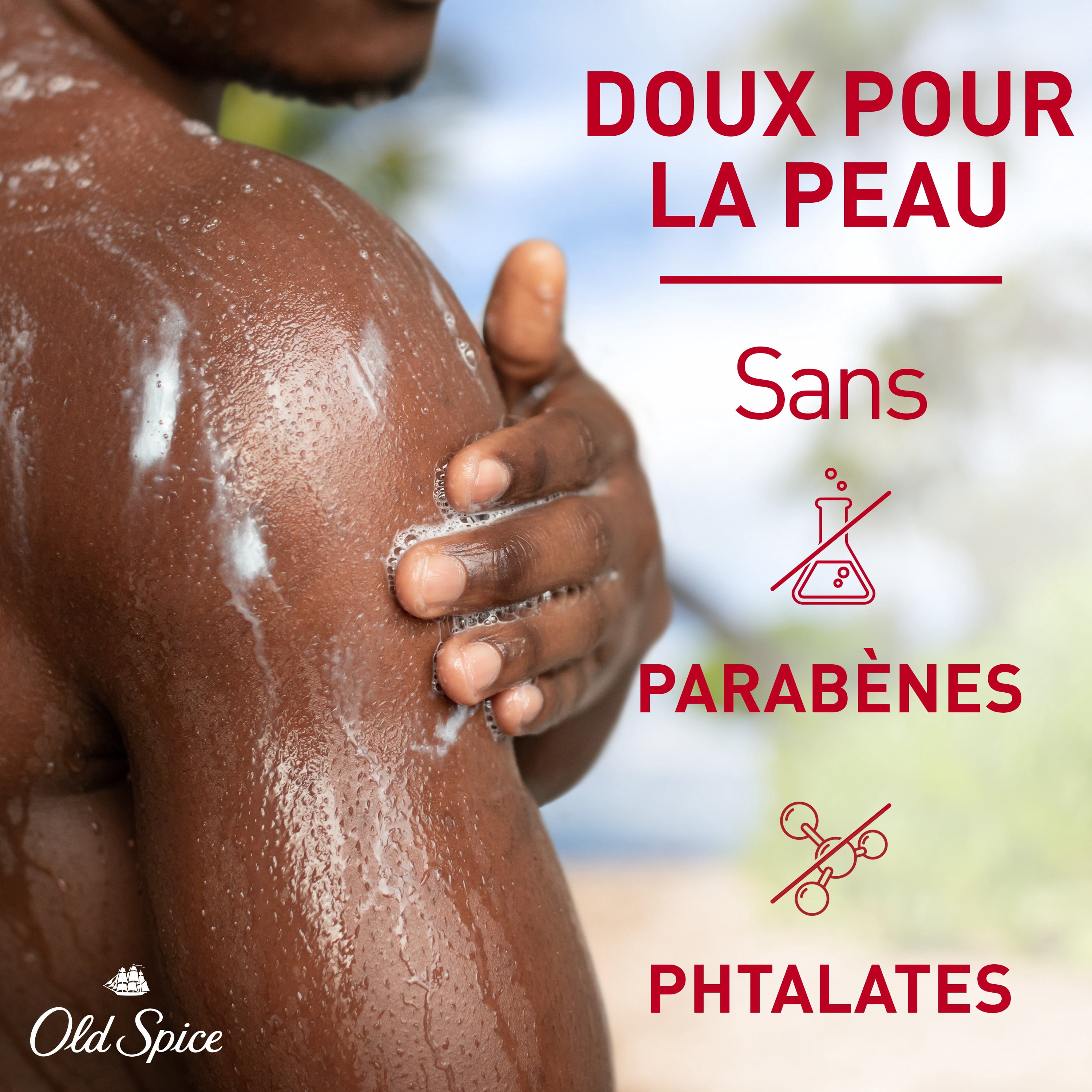 Nettoyant pour le corps pour hommes Old Spice Super Hydratation, Fiji avec palmier et noix de coco, hydratation régénératrice 24 heures sur 24, 7 jours sur 7, 591 mL (20 oz)