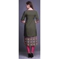 thumbnail image 4 of Bimba Panel Straight Kurtis For Women Long Kurti Dress Printed Indian Top, 4 of 5