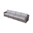 thumbnail image 3 of Living Source International Wicker / Rattan 4 - Person Seating Group in Gray, 3 of 3