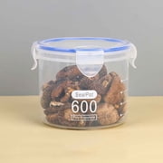 Roiihwy 0.53Qt Food Storage Containers with Lids - Clear Plastic Cereal Containers Storage for Kitchen and Pantry Organization for Snacks and Pasta, A