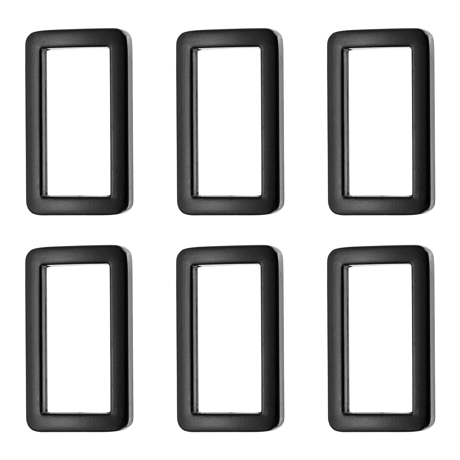 Metallic Loop Buckle Uxcell 6 Pcs Metal Flat Rectangle Rings Buckle, 1