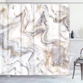 thumbnail image 1 of Brown Marble Ink Pattern Shower Curtain Luxurious Blue Home Bath Decor Polyester Fabric Waterproof Set with Hooks Can Skin Wall Design for a Sophisticated and Elegant Bathroom Makeover (72"x72), 1 of 6