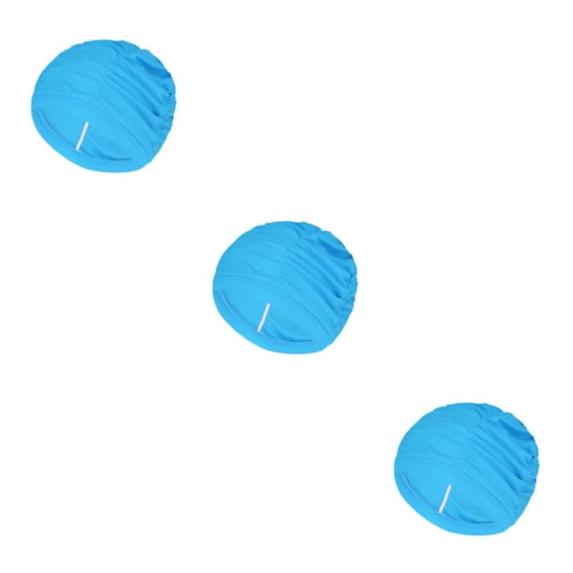 mmirethe Bonnet de Bain en Nylon pour Femmes Fabuleuses, Imperméable, Bleu Lac 3Ensemble