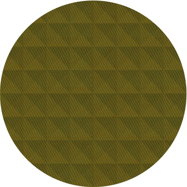 Ahgly Company Tapis d'Intérieur Ronds de Style Transitionnel Lavables à la Machine, Vert Olive, 3 Pieds Rond