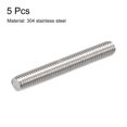thumbnail image 2 of Unique Bargains M8 x 60mm 304 Stainless Steel Fully Threaded Rod Right Hand Threads 5 Pack, 2 of 4