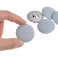 thumbnail image 4 of Unique Bargains 10pcs 48L Fabric Cloth Covered Button 30mm Round Metal Shank Sewing Buttons for Suits Dress Blouses, Light Blue, 4 of 5