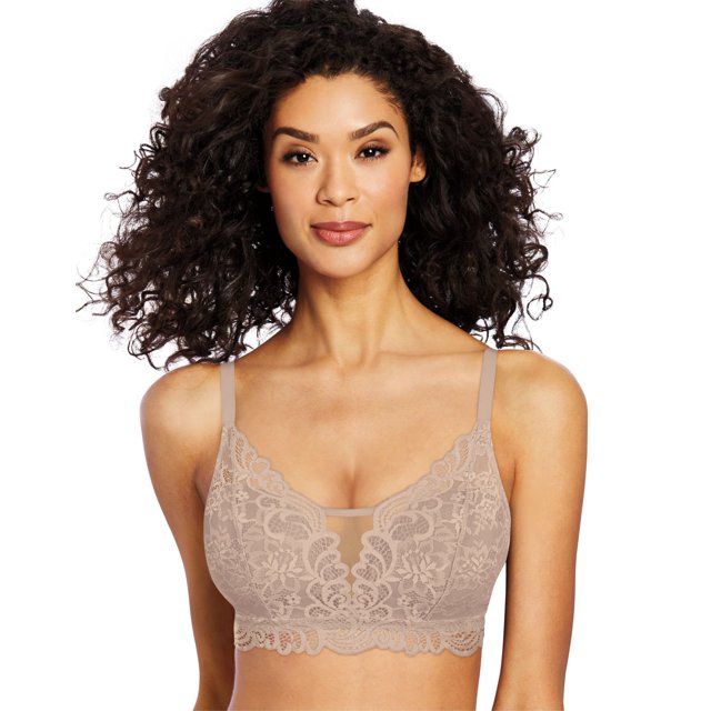 Bali Womens Lace Desire Wirefree Bra, 2XL, Evening Blush