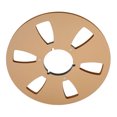 thumbnail image 4 of 1/4 10 Inch Empty Tape Reel Aluminum Alloy 6 Hole Universal Opening Machine Part Sound Tape Takeup Reel Gold, 4 of 6