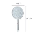 thumbnail image 3 of 3 In 1 Smart B-ug K-iller, Fly K-iller, Foldable Rechargeable B-ug K-iller Racket, Suitable For Travel And Home, Indoor With Light Trap, 3 of 8