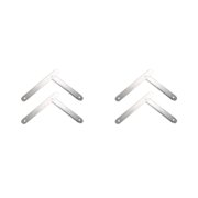 Youkk 2pack/lot Non-deformable Stepladders – Easy Installation Durable And Reliable Exquisite Craft White 34cm 2 pcs 2Set