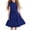 Blue, variant on SROBPTY Girls Dresses, Girls Summer Formal Ruffle Sleeve A Line Casual Dresses with Belt Blue 13 Years