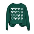 thumbnail image 5 of Yuyuzo Chandails en Molleton pour Femmes Décontractés Saint-Valentin Manches Longues Col Rond Ample Ajusté Mince Chandail Tops, 5 of 5