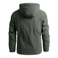 thumbnail image 2 of Innerwin Veste Séchage Rapide Homme Manteau Automne Manches Longues Couleur Unie Vert Armée m, 2 of 9
