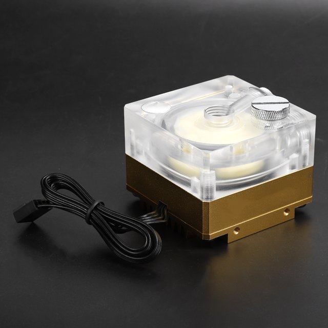 Water-Cooled Pump PWM Pump DC12V for Small 4P Interface Black,Blue,Red,Golden,Silver