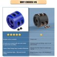 thumbnail image 4 of ORUYROP Winch Cable Hook Stopper 2 Pack, Silicone Rubber Stopper Protects Synthetic Winch Rope, Towing Hook, Cable Line for ATV UTV, Blue, 4 of 7