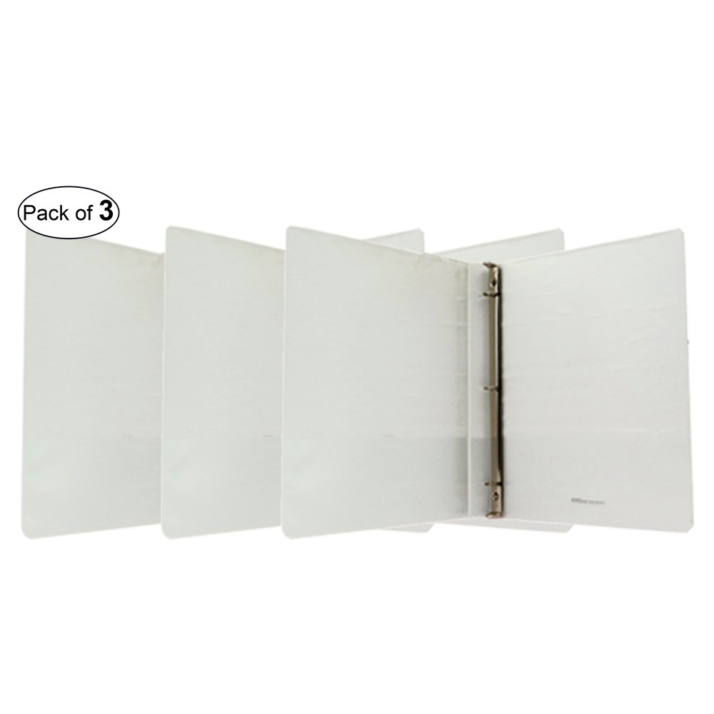 Three Star Binder, White, 3 Pack