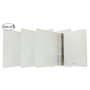 Three Star Binder, Blanc, paquet de 3