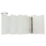 Three Star Binder, Blanc, paquet de 3