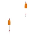 thumbnail image 1 of QualitChoice 360° Rotation Imperméable Dérive Canne à Pêche Mousse Lueur Dérives Alarme Bouée Forte Résistance à la Traction pour l'Eau Salée Carré Orange 2Set, 1 of 6