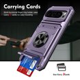 thumbnail image 3 of ShieldPlus for Google Pixel 9 Phone Case with Finger Ring Holder Kickstand, Heavy Duty Shockproof Rugged Protective Case for Pixel 9 Pro 6.3 Inch, Working with Magnetic Car Phone Mount,Purple, 3 of 7