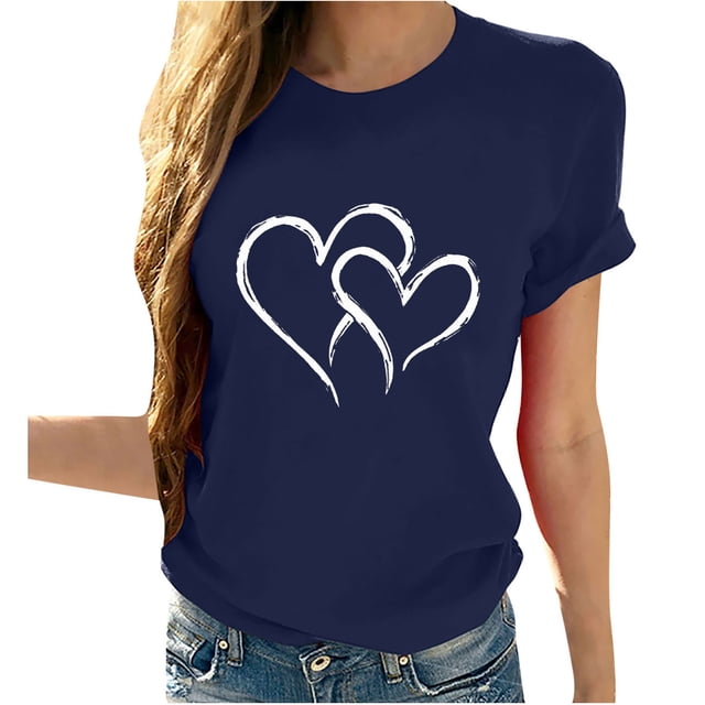 Birdeem T-Shirts à Manches Courtes Imprimé Tournesol pour Femmes et Filles Grande Taille